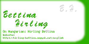 bettina hirling business card